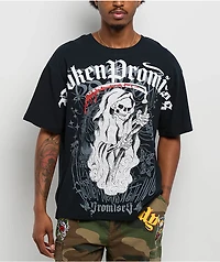 Ed Hardy x Broken Promises Death's Shadow Black T-Shirt