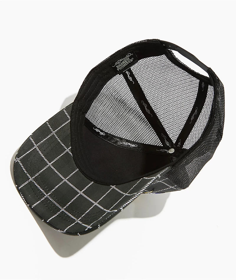 Ed Hardy x Broken Promises Wasted Love Black Trucker Hat