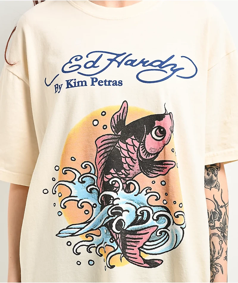 Ed Hardy x Kim Petras Koi Oversized T-Shirt