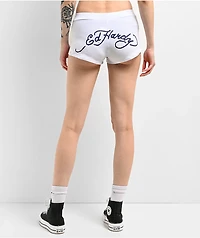 Ed Hardy x Kim Petras Koi White Lounge Shorts