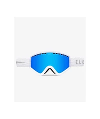 Electric EGV Matte White and Blue Chrome Snowboard Goggles