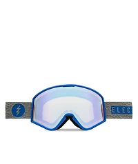 Electric Hex Flood Blue & Yellow Blue Chrome Snowboard Goggles