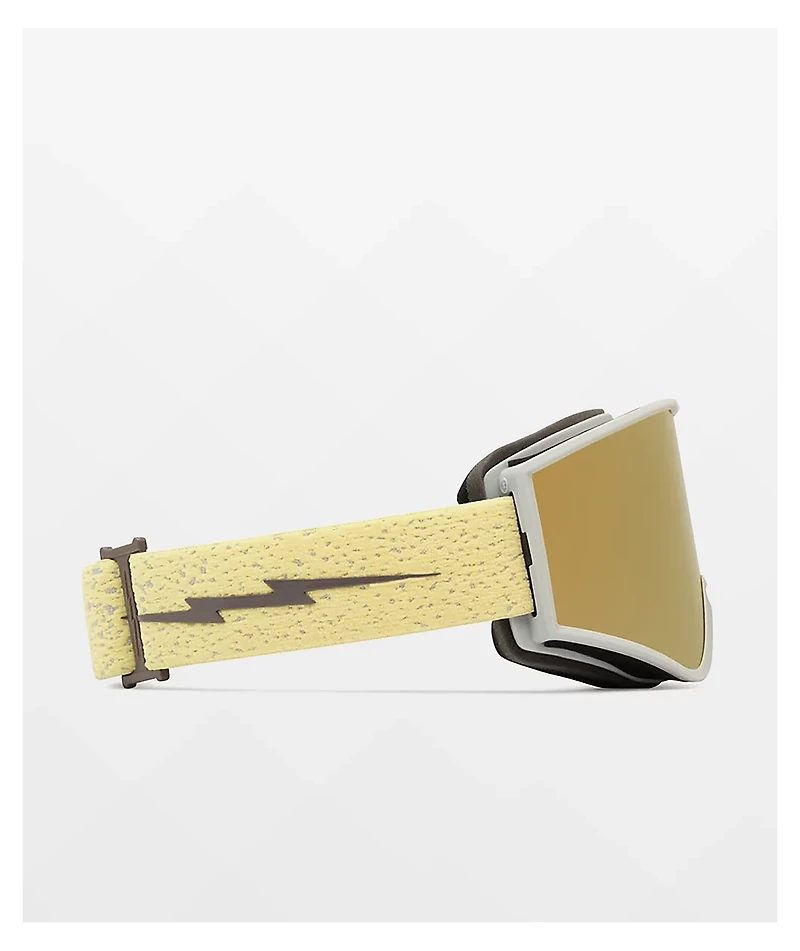 Electric Kleveland Canna Speckle & Gold Chrome Snowboard Goggles