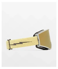 Electric Kleveland Canna Speckle & Gold Chrome Snowboard Goggles