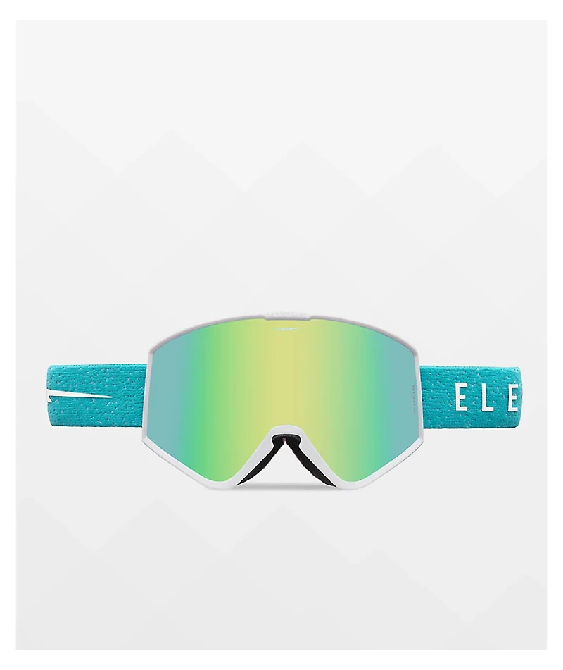 Electric Kleveland Crocus Speckle & Green Chrome Snowboard Goggles