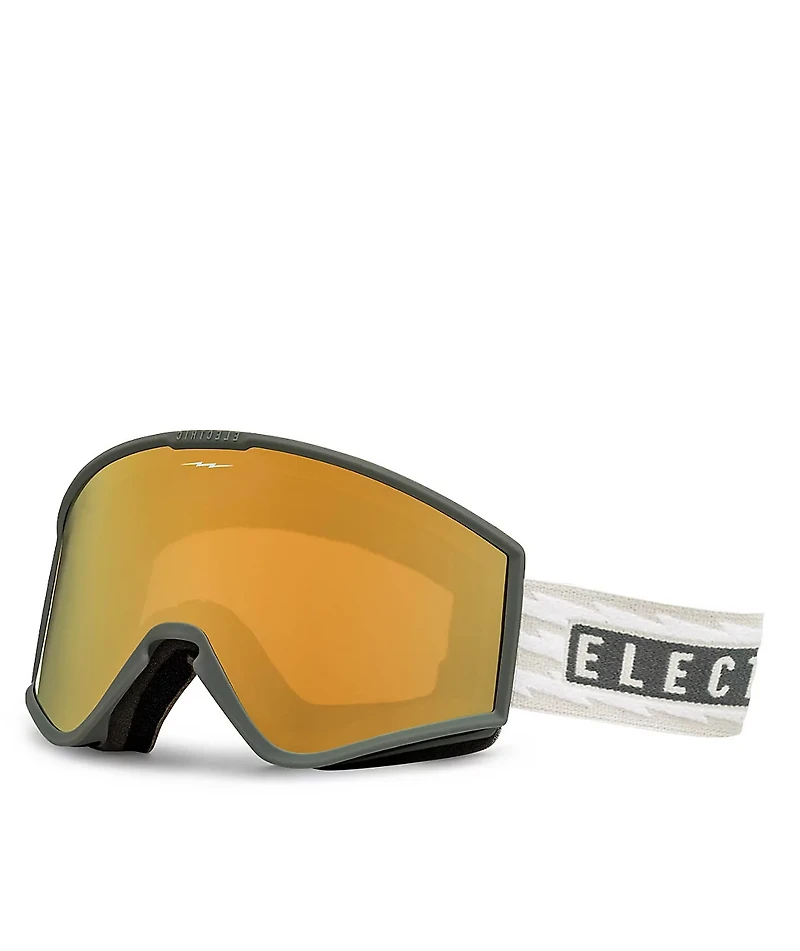 Electric Kleveland EK1 Volt Sand & Gold Chrome Snowboard Goggles
