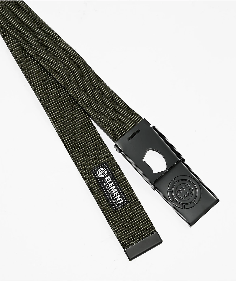 Element Beyond Army Green Web Belt