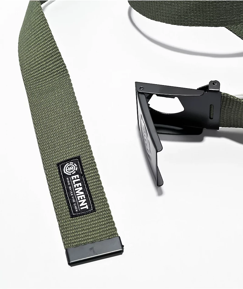 Element Beyond Dark Green Web Belt