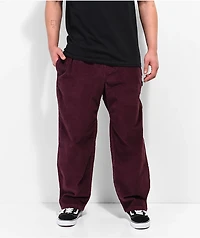 Element Chillin Wine Corduroy Pants