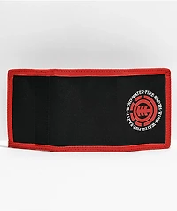 Element Elemental Black & Red Trifold Wallet