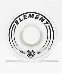 Element Filmer 60mm 78a Translucent White Cruiser Skateboard Wheels