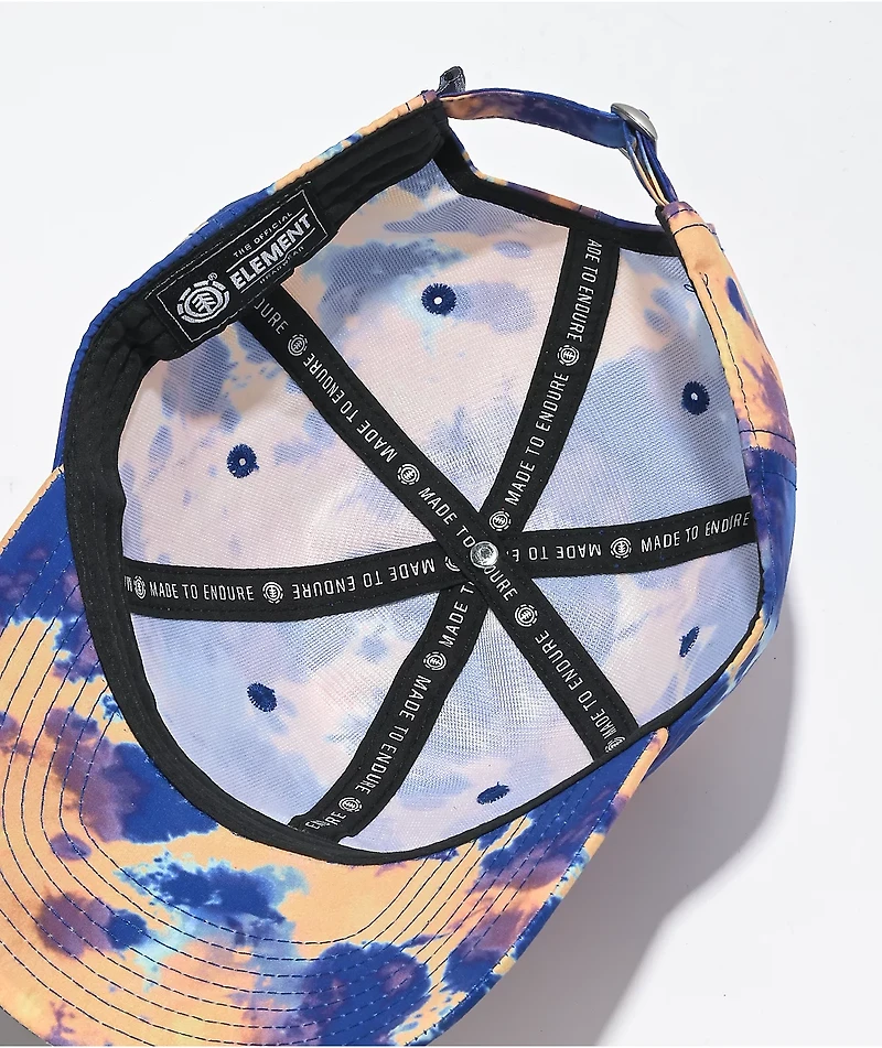 Element Fluky Light Magma Tie Dye Strapback Hat
