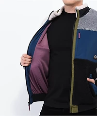Element Oak 2.0 Black, Grey, & Cream Sherpa Fleece Jacket