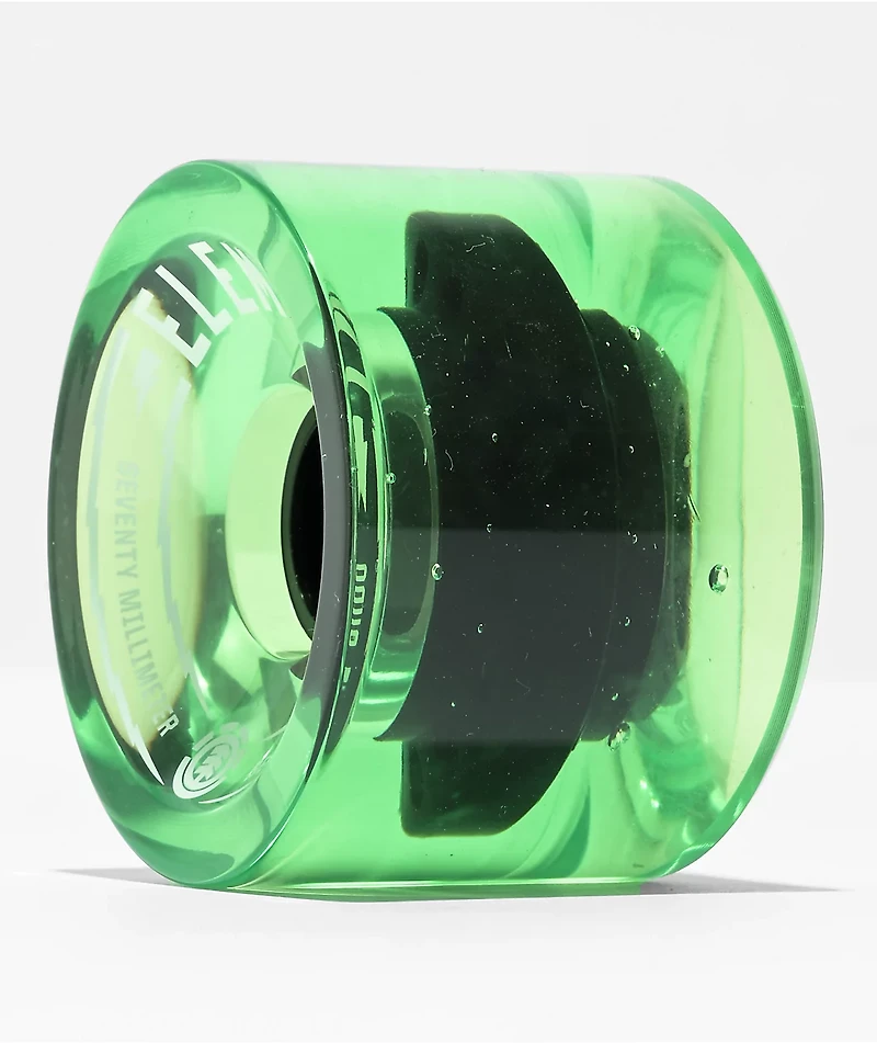 Element Rasta 70mm 78a Red, Yellow, Black & Green Cruiser Skateboard Wheels