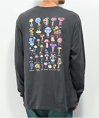 Element Shrooms Guide Long Sleeve Dark Grey T-Shirt