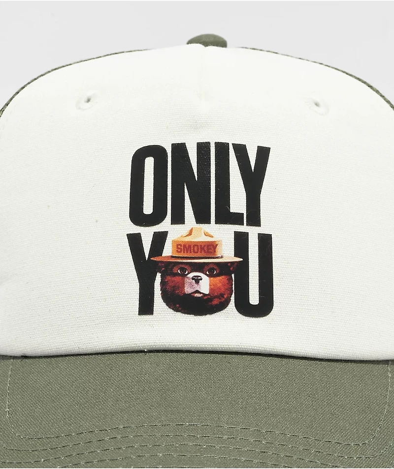 Element Smokey Bear Green & White Trucker Hat
