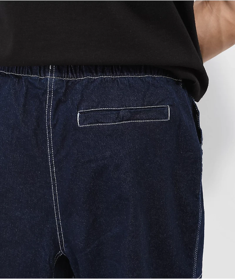 Element Wander Elastic Waist Blue Denim Jeans