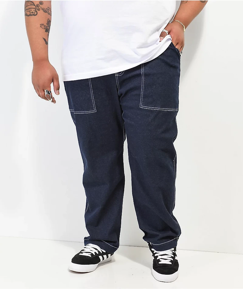 Element Wander Elastic Waist Blue Denim Jeans