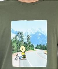 Element x Peanuts Adventure Green T-Shirt