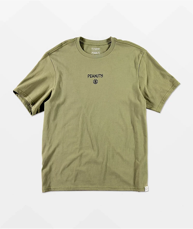 Element x Peanuts Kruzer Olive Green T-Shirt