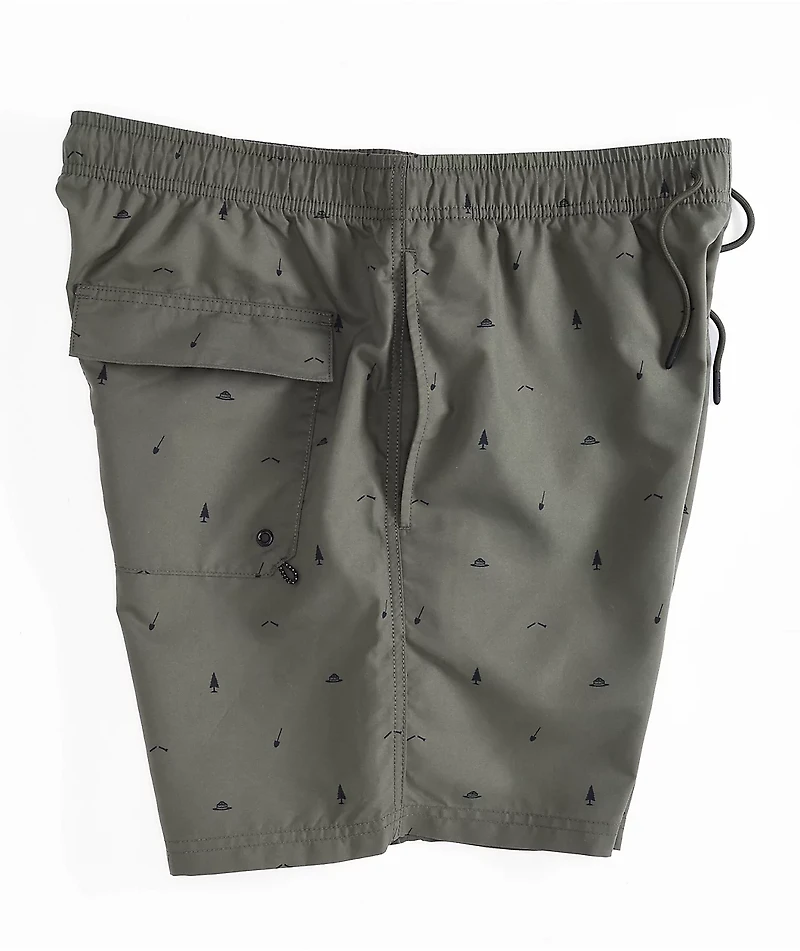 Element x Smokey Bear The Woods Green Board Shorts