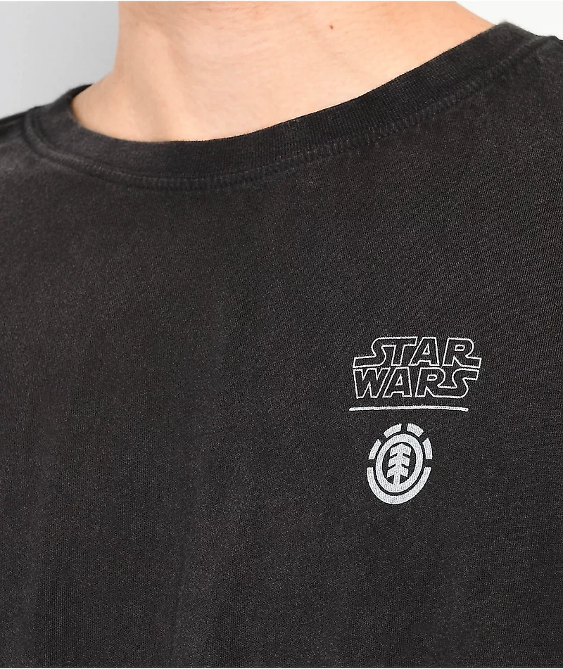 Element x Star Wars Deathstar Black Wash Long Sleeve T-Shirt