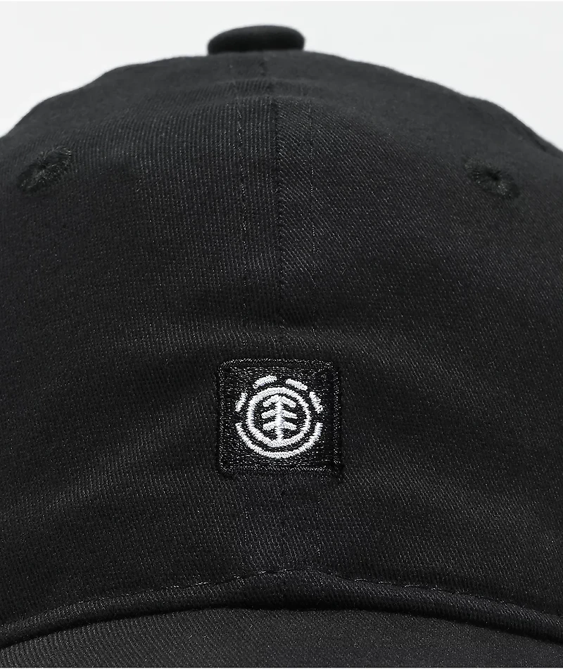 Elements Fluky Black Strapback Hat