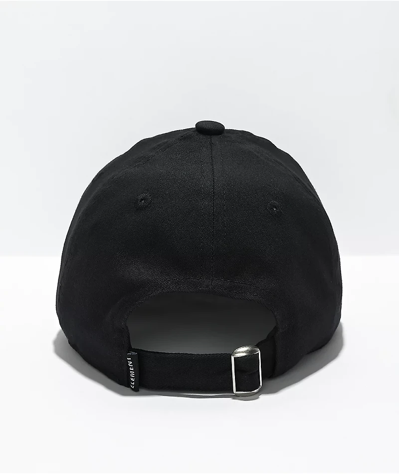 Elements Fluky Black Strapback Hat