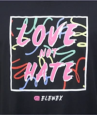 Elenex Love Not Hate Black T-Shirt