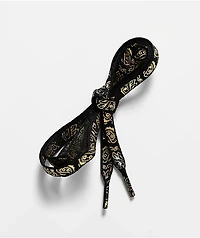 Ella Shea Bandana Black & Gold 54" Shoe Laces