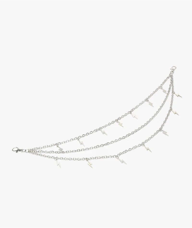Ella Shea Bolt Silver Pocket Chain