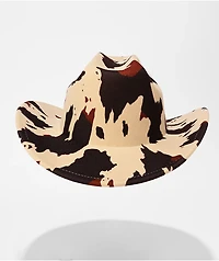 Ella Shea Cow Print Cowboy Hat