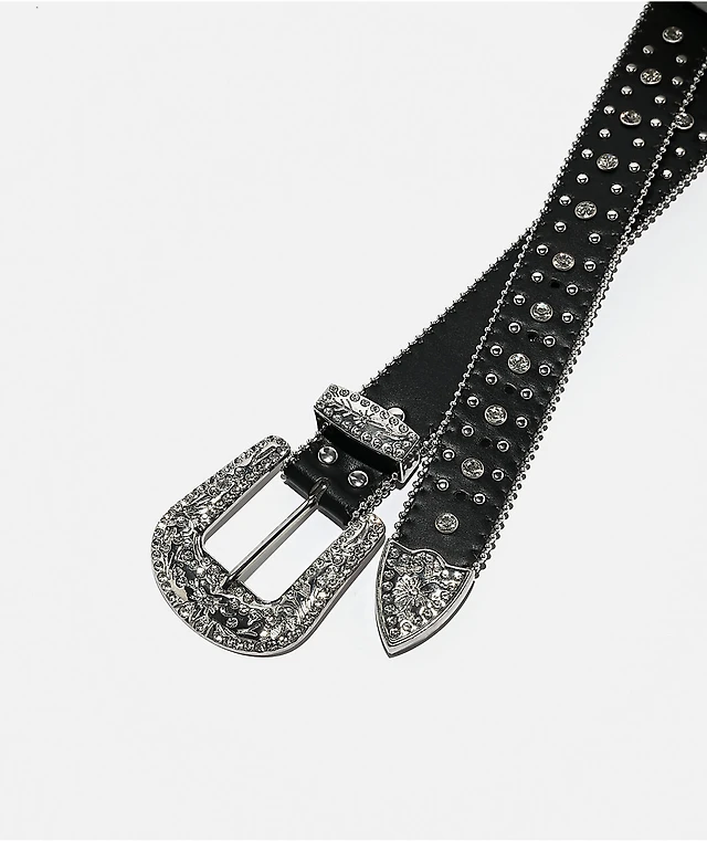 Ella Shea Rhombus Gem Bling Black Belt at Hamilton Place in  display picture 2