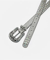 Ella Shea Gem Bling Silver Belt