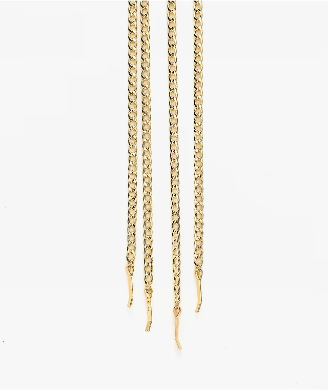 Ella Shea Gold Chain Shoelaces