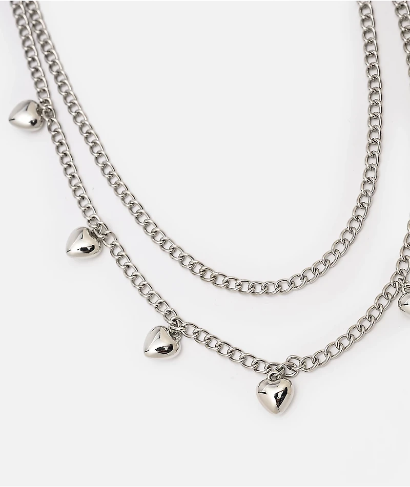 Ella Shea Heart Silver Pocket Chain