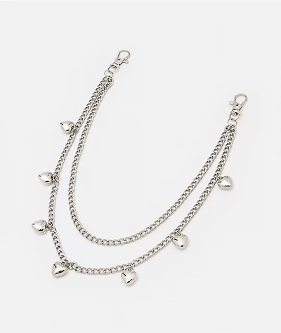 Ella Shea Heart Silver Pocket Chain