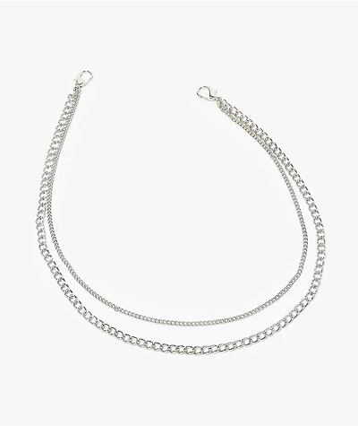 Ella Shea Layer Silver Pocket Chain