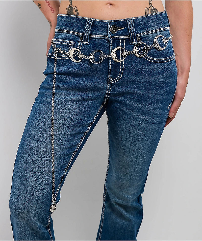 Ella Shea Moon Silver Chain Belt