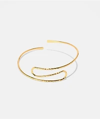 Ella Shea S Dimpled Gold Arm Cuff
