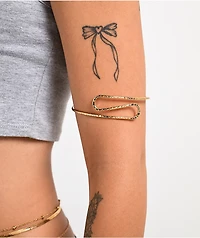 Ella Shea S Dimpled Gold Arm Cuff