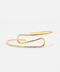 Ella Shea S Dimpled Gold Arm Cuff