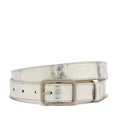 Ella Shea Silver Snakeskin Belt