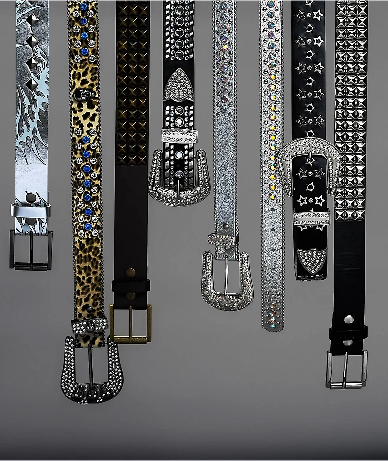 Ella Shea Skull Bling Leopard Belt