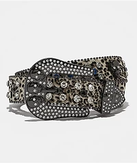 Ella Shea Skull Bling Leopard Belt