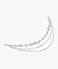 Ella Shea Spike Silver Pocket Chain