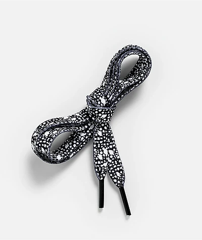 Ella Shea Splatter Black & White Shoelaces