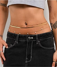 Ella Shea Tri-Layer Gold Belly Chain
