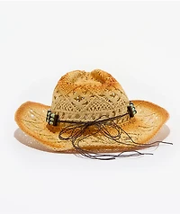Ella Shea Turquoise Bead Woven Cowboy Hat