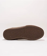 Emerica Low Vulc Tan, White & Gum Skate Shoes